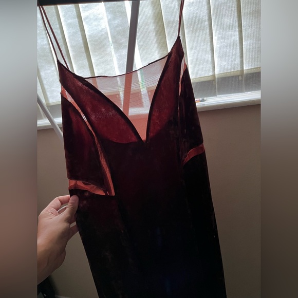 Free people long velvet slit dress - Picture 8 of 8